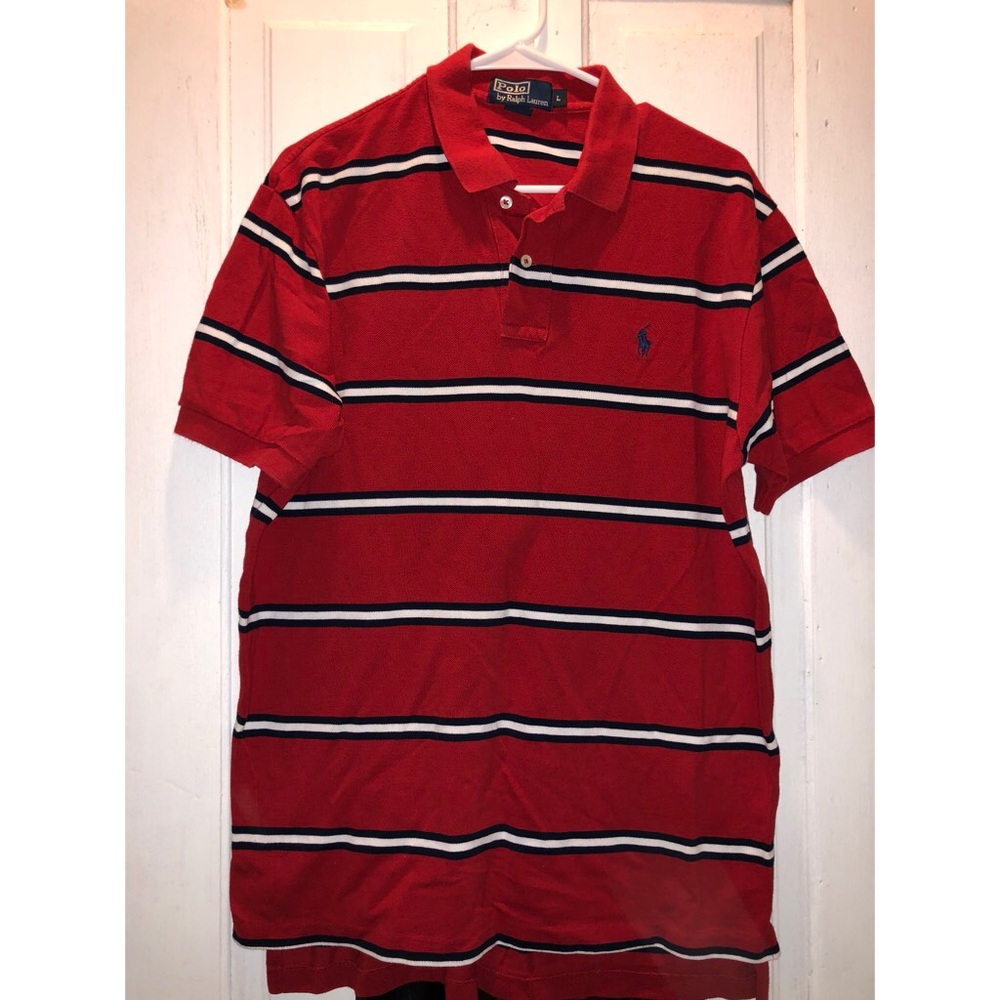 Polo by Ralph Lauren Men’s Red/White/Blue striped